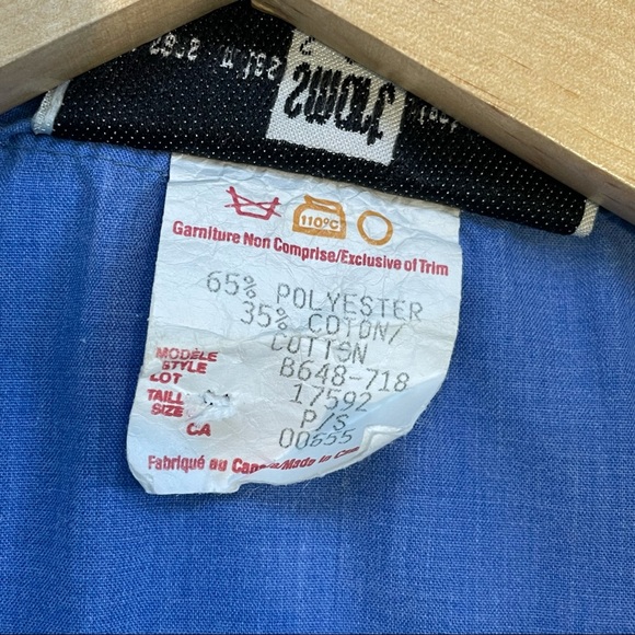 Smart Set Vintage Button Down Collared Sleeveless Blue Blouse Size S - Picture 3 of 7